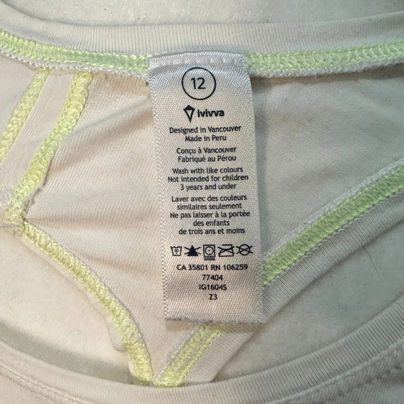 RARE IVIVVA LULULEMON Keyhole Back Neon Jellyfish Tank - size 12 - Picture 6 of 6